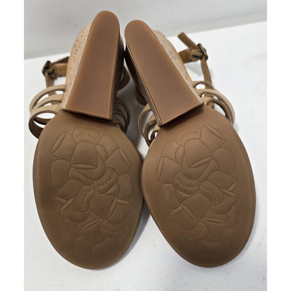 Kork Ease Adelaide Leather Cork Wedge Sandals K36402 Womens size 6 EUC - Picture 8 of 9